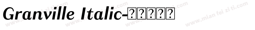Granville Italic字体转换